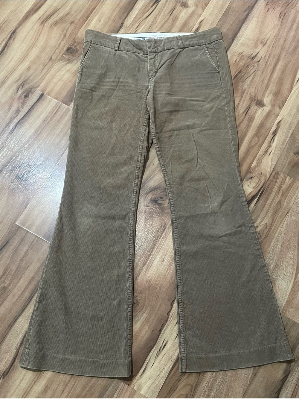 VTG Juicy Couture Brown Corduroy Flare Pants Y2K Made in USA 18" Waist Flat Rare